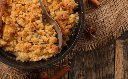 MAPLE APPLE CRISP with real maple syrup